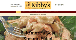 Desktop Screenshot of kibbysrestaurant.net