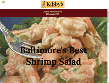 Tablet Screenshot of kibbysrestaurant.net